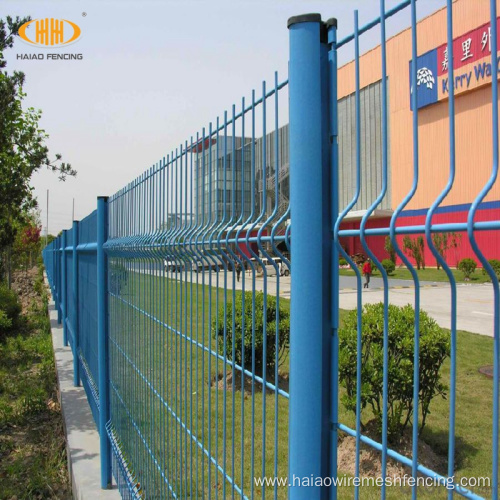 steel v bending curved garden wire mesh fence